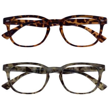 The Reading Glasses Company Hnedé a šedé okuliare na čítanie Readers Value Pack 2 Štýl Gregory Peck Muži