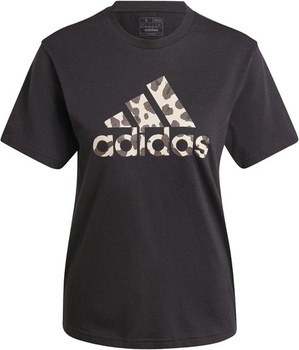 adidas Dámské tričko s grafikou Animal, černé, L