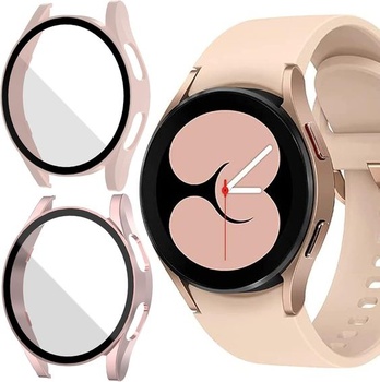 Jvchengxi [2 Pack puzdro pre Samsung Galaxy Watch 4/FE 40mm sklenené ochranné puzdro, HD