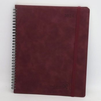 Plánovací diář Poprun 26,5 × 21 cm červený
