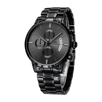 Pánské černé hodinky Megalight 0105M-8