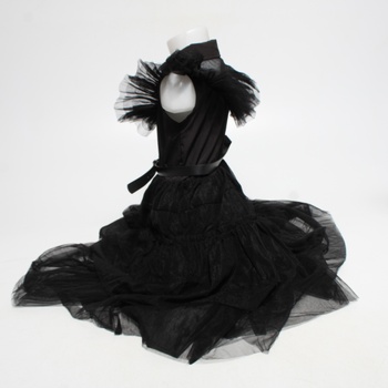 Dětské karnevalové šaty, černý šifon