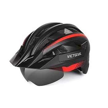 Cyklistická helma VICTGOAL bílo-červená