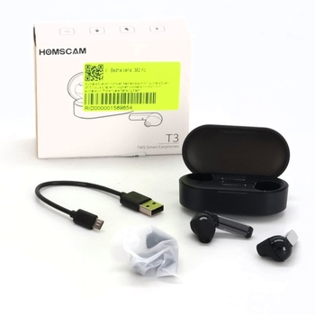 Bezdrátová sluchátka Homscam T3 černá