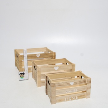 Dřevěné boxy Belle Vous BVOUS-SBX3 3 ks