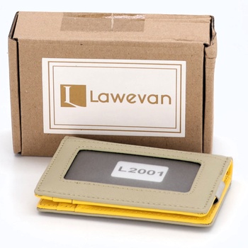 Pouzdro na karty Lawevan L2003 žlutobéžové