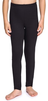 Merry Style Legíny Punčochové kalhoty Dlouhé kalhoty Sportovní Girl MS10-225 (Černá, 116 cm)