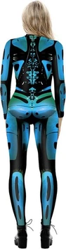 Halloweenský kostým SEAUR Dámský robotický cosplay Catsuit kombinéza Bone Suit Karneval M