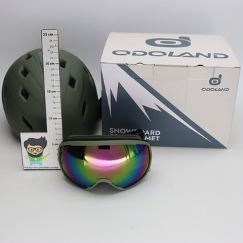 Lyžařská helma Odoland 54-56 s brýlemi