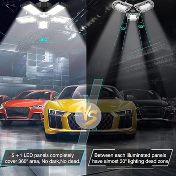 TASINUO Garážová lampa LED 160W Balenie 1 ks, 16000LM 6500K Veľmi jasné LED dielenské stropné