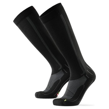 Odstupňované kompresní ponožky pro muže a ženy EU 39-42 // UK 6-8 černá/šedá - 1 pár