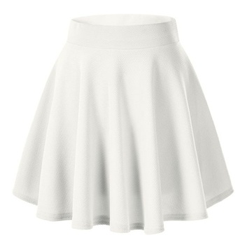 Dámská dívčí základní pevná univerzální strečová neformální mini bruslařská sukně Urbancoco (XS,