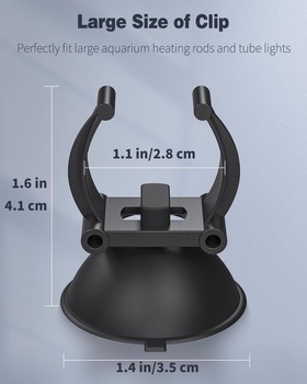 Pawfly Akvarijný ohrievač Prísavky Rybie akvária Upevnenie svetelných rúrok 2,8 cm Upevňovacie spony