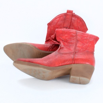 Dámské kovbojské boty Elara Červené EU 38