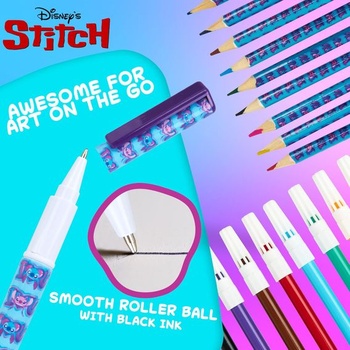 Peračník Disney pre dievčatá Peračník Frozen Stitch pre dievčatá naplnený školský kufrík 2 3 priehradky s obsahom
