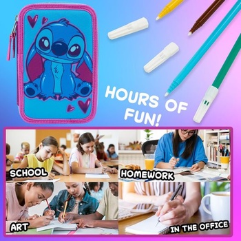 Peračník Disney pre dievčatá Peračník Frozen Stitch pre dievčatá naplnený školský kufrík 2 3 priehradky s obsahom