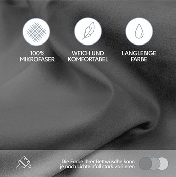 Prostěradla Dreamzie 180x200 cm - Velké klopy až 33 cm - 100% Mikrovlákno - Tmavě šedá -