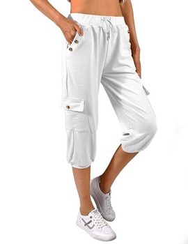 heekpek Capri kalhoty dámské letní 3/4 joggingové kalhoty dámské krátké letní kalhoty lehké ležérní