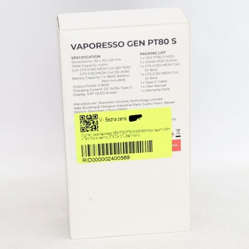 Elektrická cigareta Vaporesso GEN PT80 S 