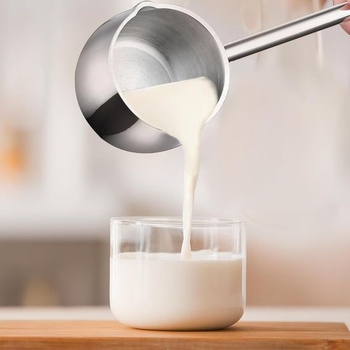 IMEEA Milk Pan 10oz/300ml Kávová kanvica Dlhá rukoväť Ohrievač masla Indukčný Ohrievač mlieka Hrniec
