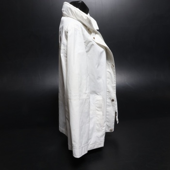 Dámska biela bunda na zips CH 38