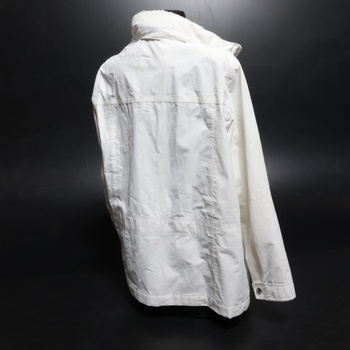 Dámska biela bunda na zips CH 38