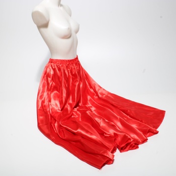 Saténová taneční sukně Wuchieal červená