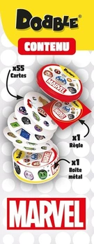 Asmodee - Dobble: Marvel Emoji Official - Stolní hry - Hra na rychlost a postřeh - Rodinné karetní