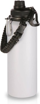 Volhoply 1200ml nerezovej fľaše na vodu s Paracord rukoväťou, 1,2 l dvojitá stenová káva izolovaná