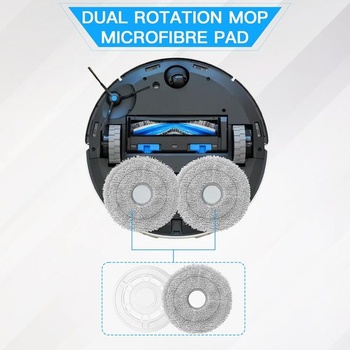 Handričky na mop s náhradným držiakom, mopové dosky pre Ecovacs Deebot N30 PRO/N30 OMNI/N30 PRO