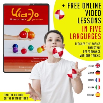 Súprava 3 profesionálnych žonglovacích loptičiek Juggle Dream s online výukovým videom, ideálna pre