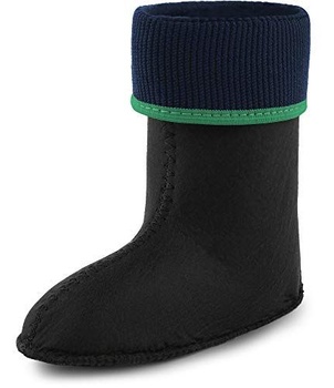 Ladeheid Dětské Dívčí Chlapecké zateplené ponožky do gumových bot KL058 (Emerald Green, 25 EU)