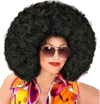 W WIDMANN MILANO Párty móda - Paruka Obří afro, Kudrnatá paruka, Syntetické vlasy, Disko horečka,
