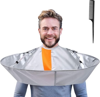 Kadernícky plášť Lictin, plášť na strihanie vlasov, dáždnik, vodotesný a skladací plášť, strieborné