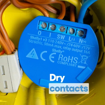 Spínací modul Shelly 1 Wifi 3800235262009