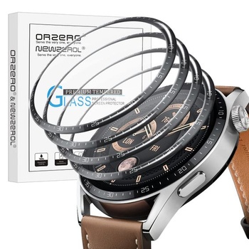 NEWZEROL 4 kusy kompatibilní pro Huawei Watch GT3 46mm chránič obrazovky, 3D fólie z uhlíkových