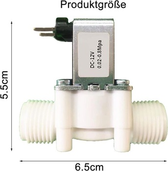 Balenie 2 kusov vodného ventilu Elektromagnetický ventil 12V DC Elektrický elektromagnetický ventil