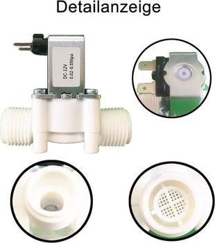 Balenie 2 kusov vodného ventilu Elektromagnetický ventil 12V DC Elektrický elektromagnetický ventil