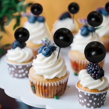 Bouiexye Pack of 75 Cake Topper Dekorácie Dekorácie na tortu Guličky Dekorácie Dekorácie na tortu pre