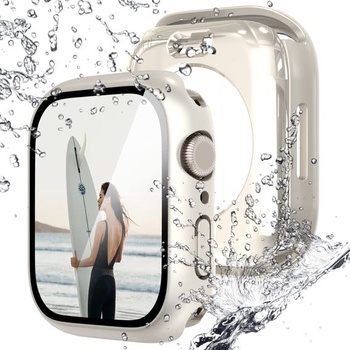 Vodotěsné pouzdro NewWays pro Apple Watch 40mm Series SE (2022-2020) 6 5 4 s ochranným sklem