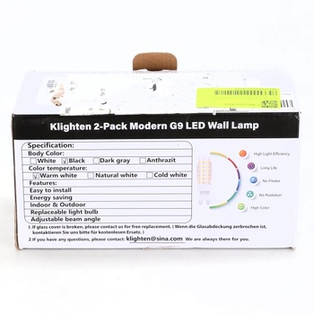 LED nástěnné svítidla Klighten ‎9208 