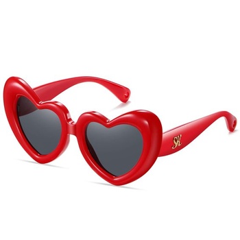 Sluneční brýle SHEEN KELLY nafouknuté ve tvaru srdce pro ženy Pánské Vintage Love Trendy Retro