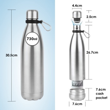 Termoska Domemit oceľová strieborná 730 ml
