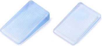 QWORK® 16 x nábytkové kliny, priehľadné plastové kliny, 2 veľkosti (2~5 mm a 2~10 mm výška)