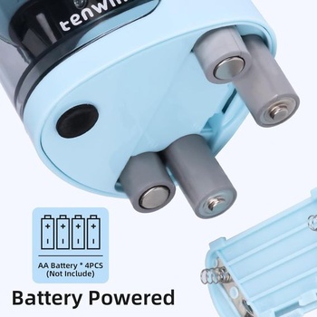 tenwin elektrický ořezávátko na tužky, ořezávátko na baterie s dvojitým otvorem pro 6-12 mm