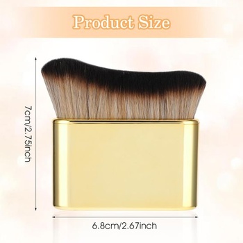 1 ks samoopalovací štětec se štětcem na make-up ze syntetických vláken na obličej a tělo štětec na