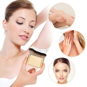 1 ks samoopaľovací štetec so štetcom na make-up zo syntetických vlákien na tvár a telo štetec na