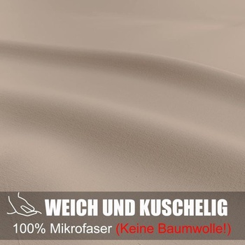 Soifox povlak na polštář 40 x 80 sada 2 kusů - povlak na polštář 40 x 80 Sandy Beige 100%