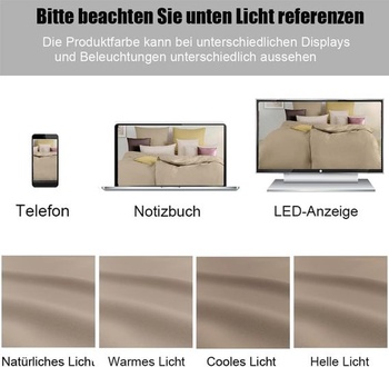 Soifox povlak na polštář 40 x 80 sada 2 kusů - povlak na polštář 40 x 80 Sandy Beige 100%