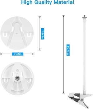 Držiak kamery HOLACA pre eufy Security Indoor Cam S350 (pripojiteľný stojan)